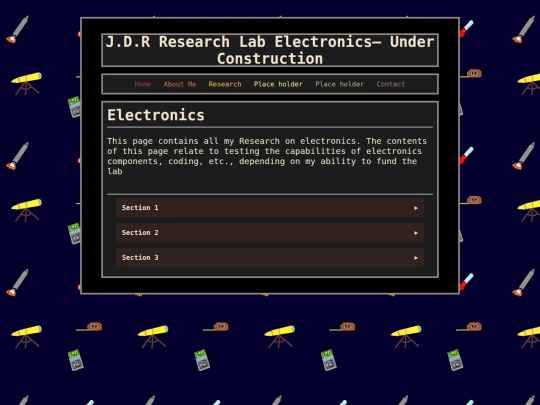 Electronics screenshot