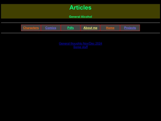Articles/Alcoholism/AlcArticles screenshot