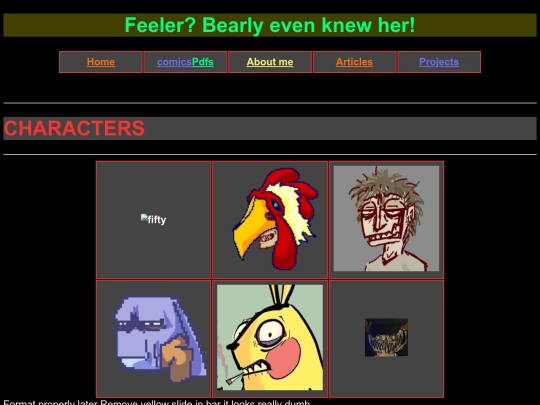 Characters screenshot