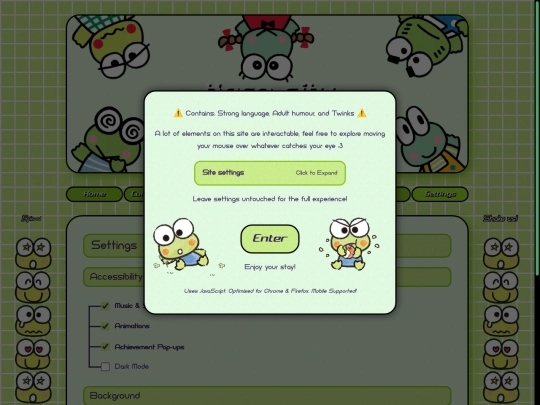 Settings screenshot