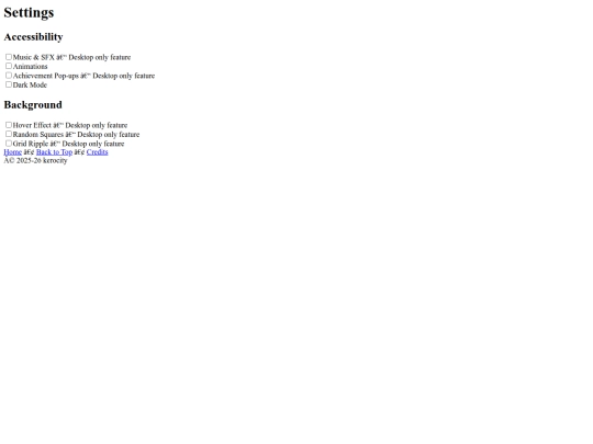 pages/Settings screenshot