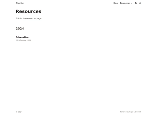 posts/resources screenshot