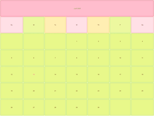 calendar screenshot
