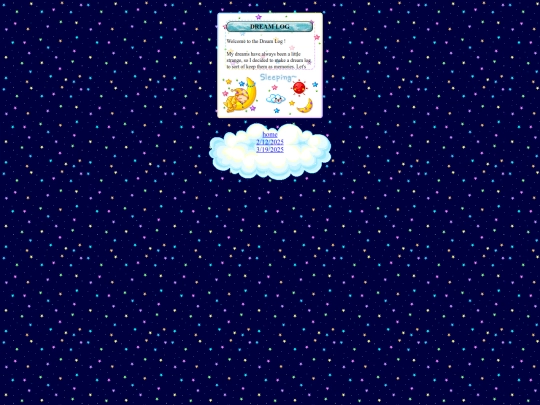 dream-log screenshot
