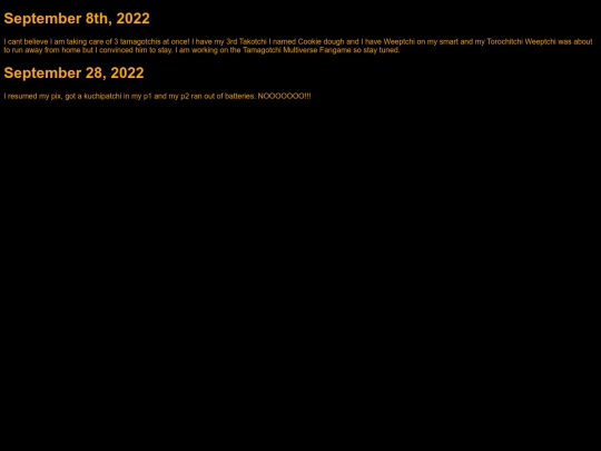 Tamagotchi/logs/blog1 screenshot