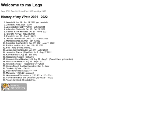 Tamagotchi/logs/logindex screenshot