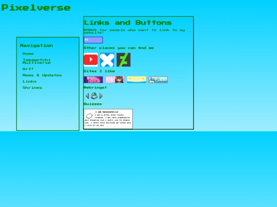 links screenshot