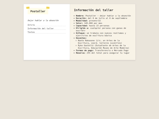 taller screenshot