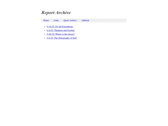 reports/past screenshot