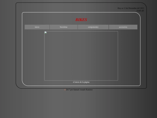 iniciopage screenshot