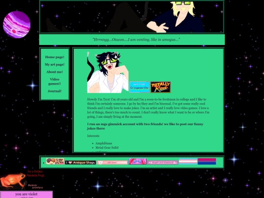 aboutme screenshot