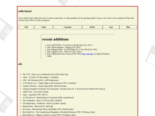 collections/collections screenshot
