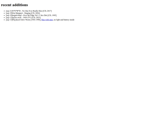 collections/recentadd screenshot