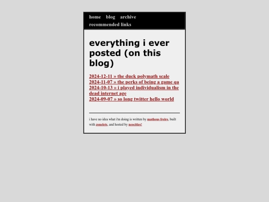 blog/archive screenshot