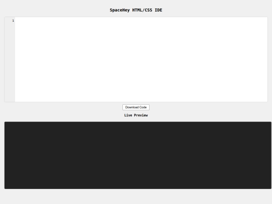 spacehey-ide screenshot