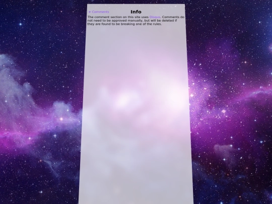 comments/info screenshot