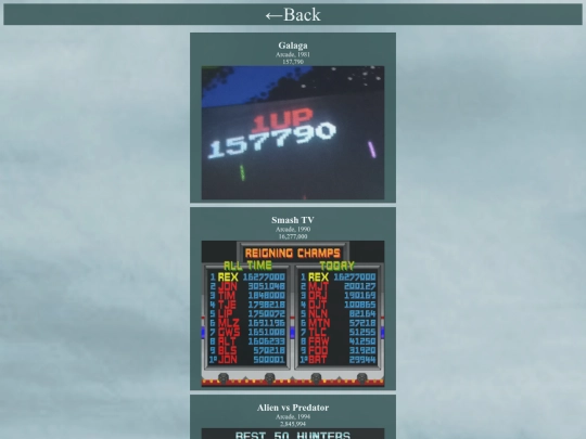 scores screenshot