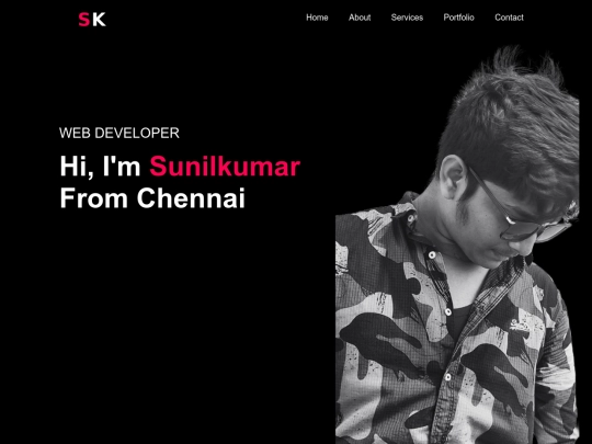 Sk-Portfolio screenshot