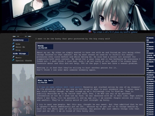 Blog screenshot