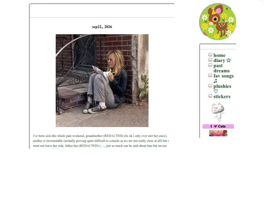 diary screenshot