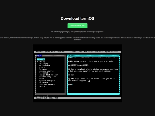 termos screenshot