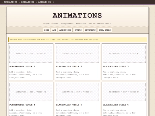 animations screenshot