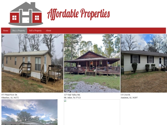 Student Websites/Affordable Properties - Justin Reeves/Buy screenshot