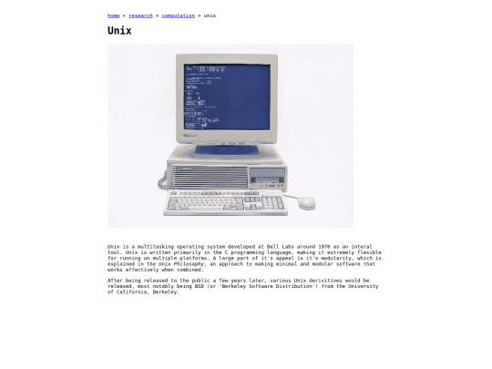 research/computation/unix screenshot