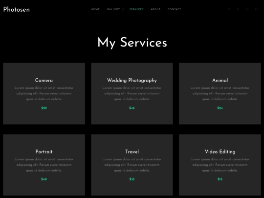 services screenshot