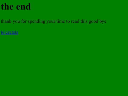 the end screenshot