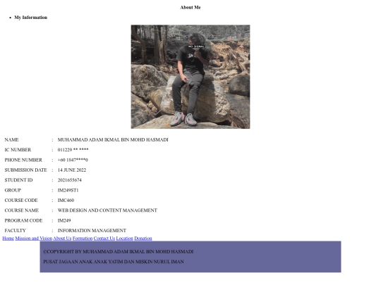 aboutme screenshot