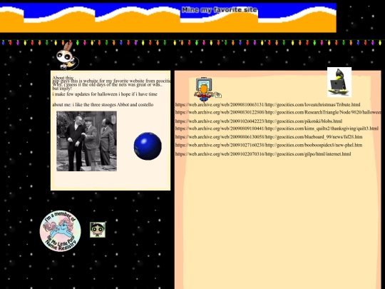 my fav sites/fav screenshot
