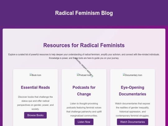 radicalfeminism screenshot
