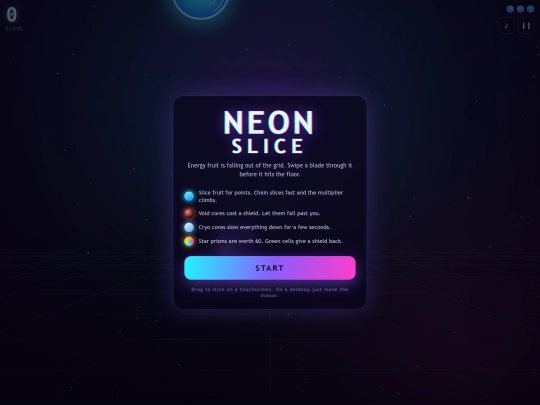 Games/neon-slice screenshot