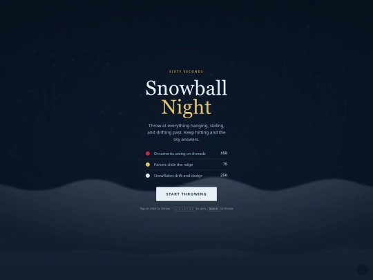 Games/snowball-night screenshot