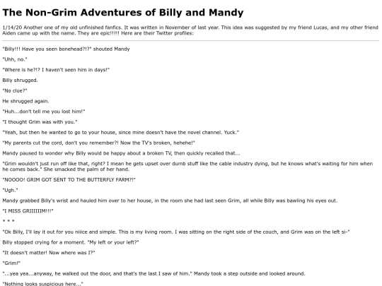 fanfic/nongrimadventures screenshot