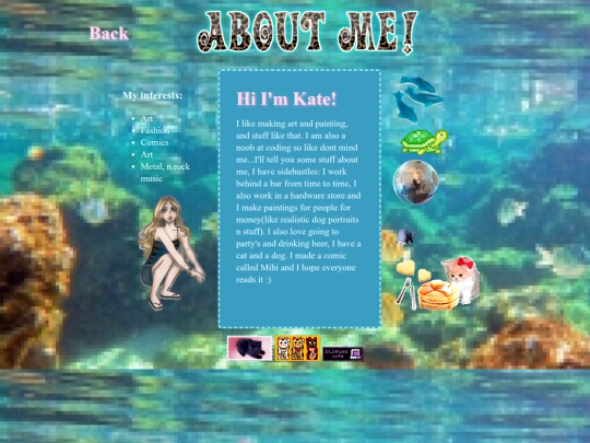 aboutmeTEST screenshot