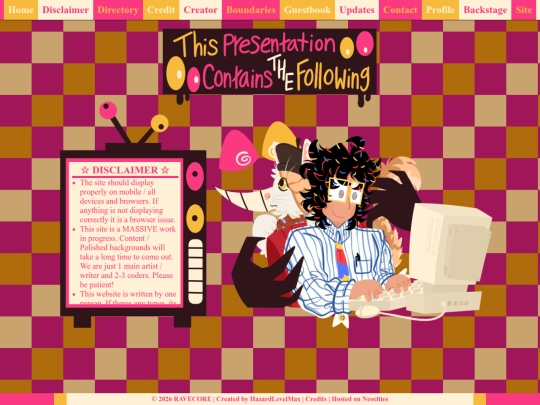 disclaimer screenshot