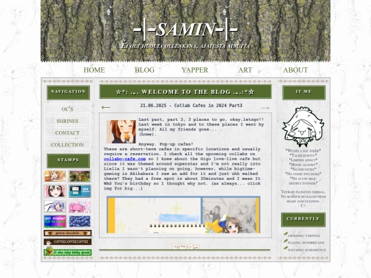 blog screenshot