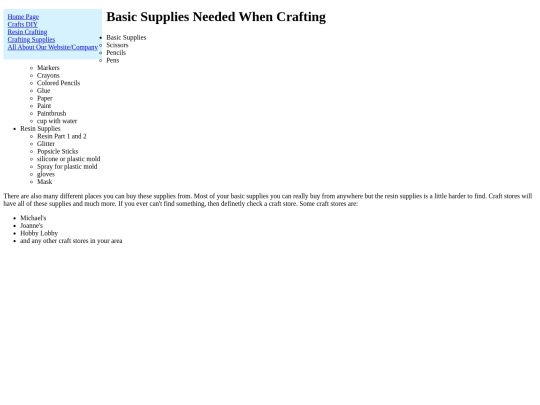 crafting-supplies screenshot