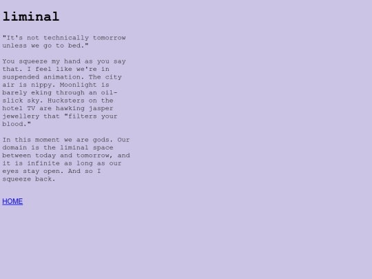 poetry/liminal screenshot
