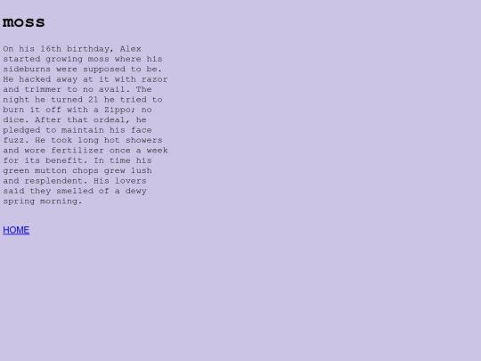 poetry/moss screenshot