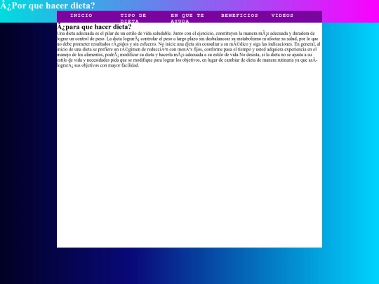 Prac estructura Css/biendieta screenshot