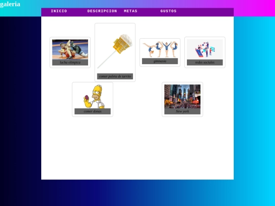 Prac estructura Css/gustos screenshot