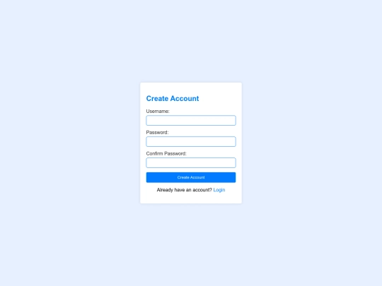 create-account screenshot
