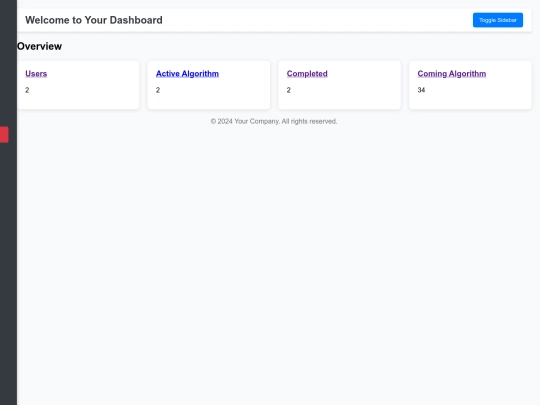 dashboard screenshot