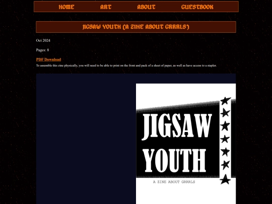 art/other/grrrlzine screenshot
