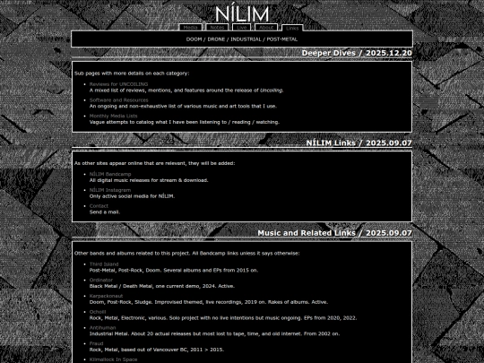 links screenshot