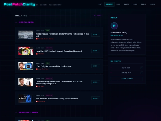 archive screenshot