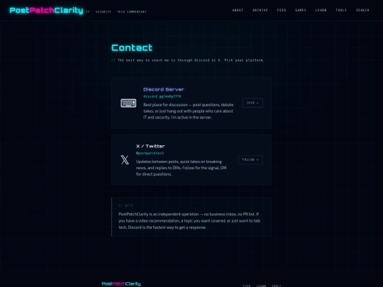 contact screenshot